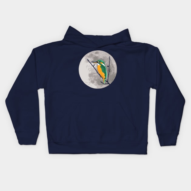 Fly me to the moon Kids Hoodie by Savousepate